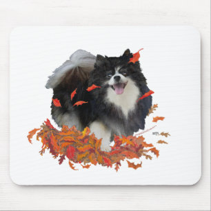 Pomeranian in Autumn Mouse Pad