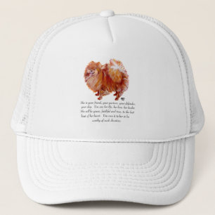 Pomeranian Keepsake Female Trucker Hat