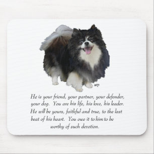 Pomeranian Keepsake Male Mouse Pad