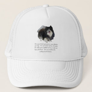 Pomeranian Keepsake Male Trucker Hat