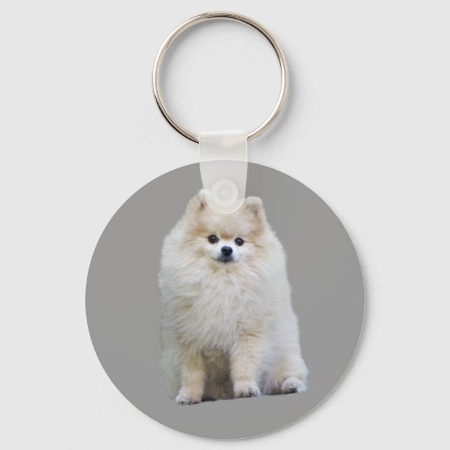 Pomeranian Keychain (Front)