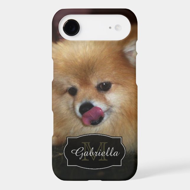 Pomeranian Kisses: Personalised: iPhone 6 case (Back)