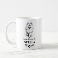 Pomeranian Life is better with Custom Dog Name