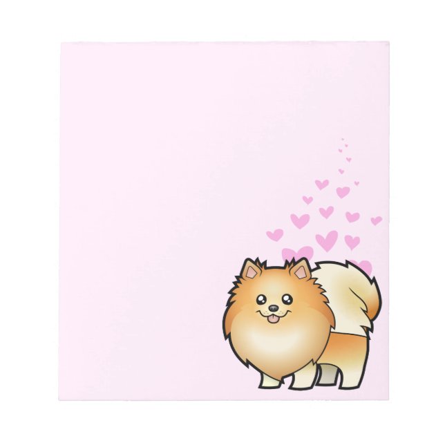 Pomeranian Love Notepad (Front)