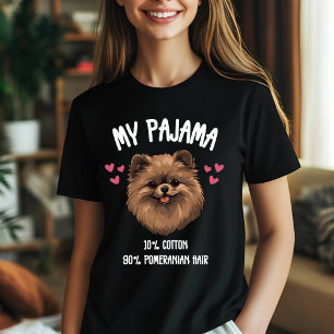 Pomeranian Lover Pajama Humour T-Shirt