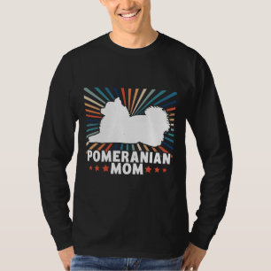 Pomeranian Mom Vintage Pomeranian Dog Owner T-Shirt