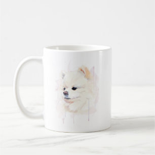 Pomeranian Mug – Pom Dog Coffee Mug, Watercolor