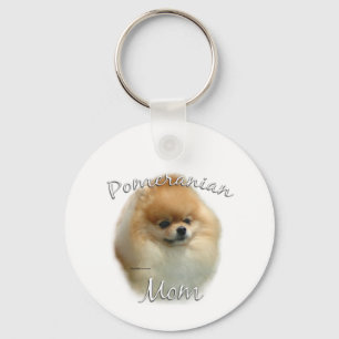 Pomeranian Mum 2 Key Ring