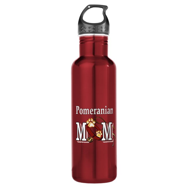 Pomeranian Mum 710 Ml Water Bottle (Front)