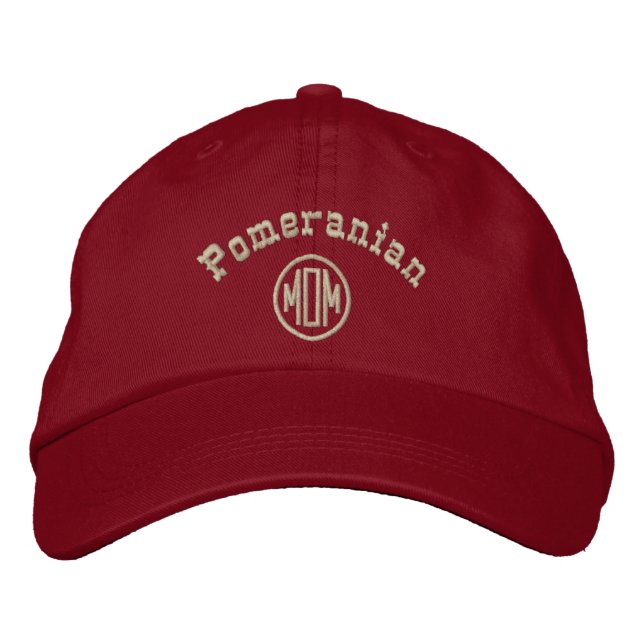 Pomeranian Mum Gifts Embroidered Hat (Front)
