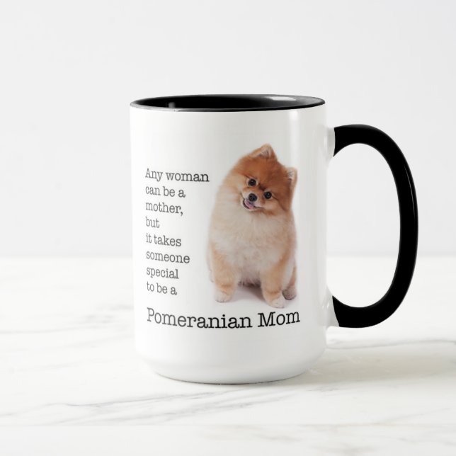 Pomeranian Mum Mug (Right)