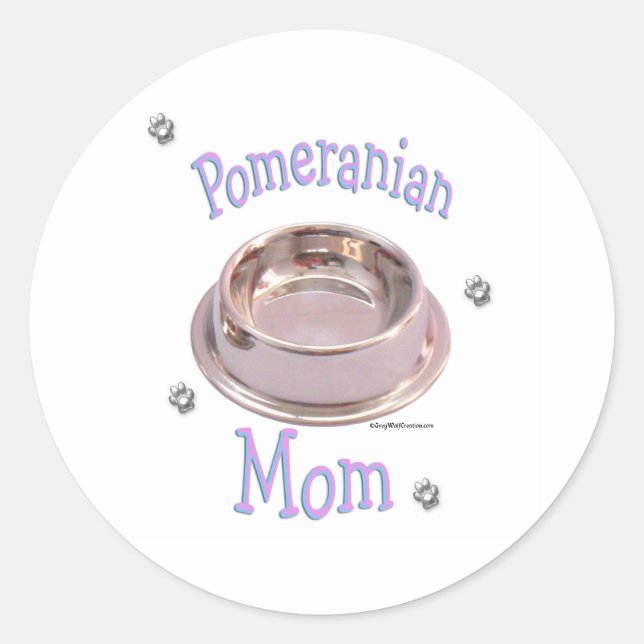 Pomeranian Mum - Sticker (Front)