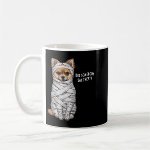 Pomeranian Mummy Halloween Dog Coffee Mug