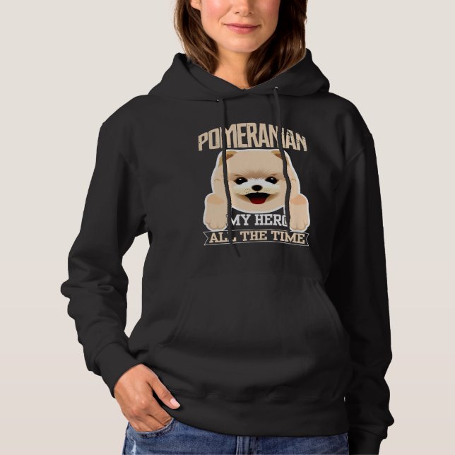 Pomeranian My Hero All Time Hoodie (Front)