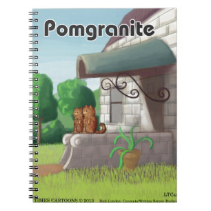 Pomeranian On Granite (Pomegranite) Funny Notebook