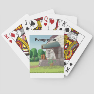 Pomeranian On Granite (Pomegranite) Funny Playing Cards