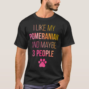 Pomeranian Owner Funny In Watercolor T-Shirt