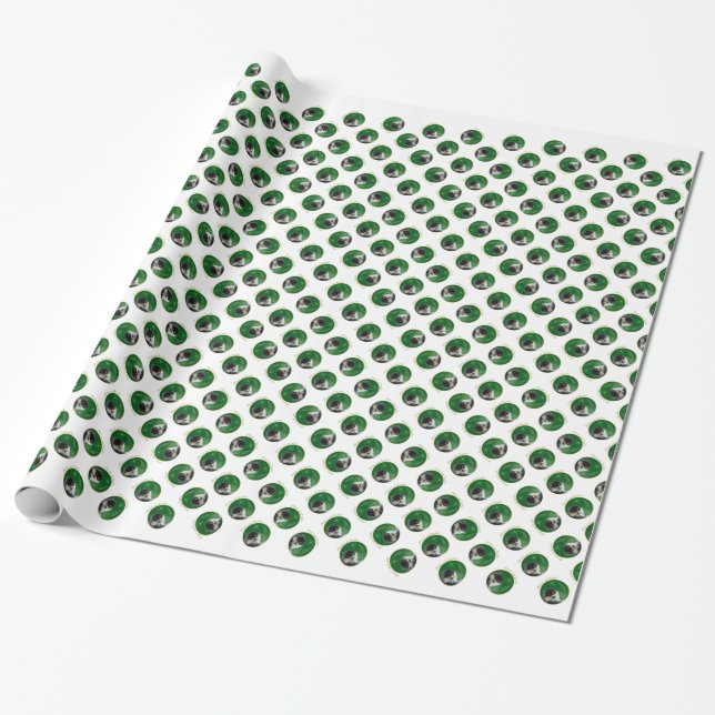 Pomeranian Peace Wrapping Paper (Unrolled)