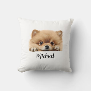 Pomeranian Peeking Dogs Sublimation Bundle Graphic Cushion