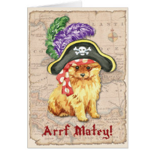 Pomeranian Pirate Card