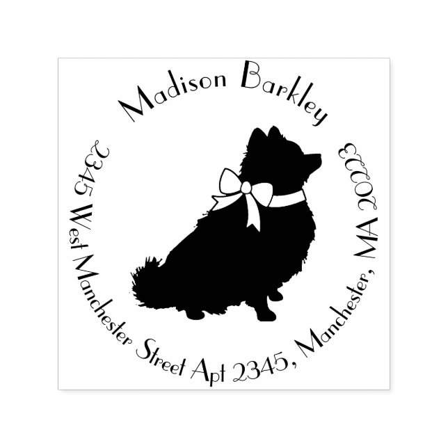 Pomeranian Pom Dog Puppy Self-inking Stamp (Design)