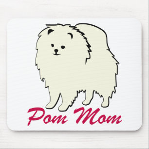 Pomeranian Pom Mum Mouse Pad