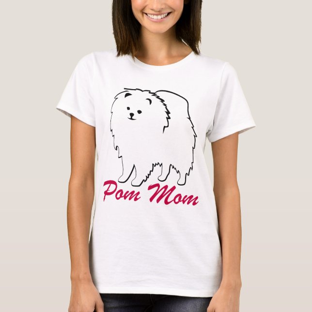 Pomeranian Pom Mum T-Shirt (Front)