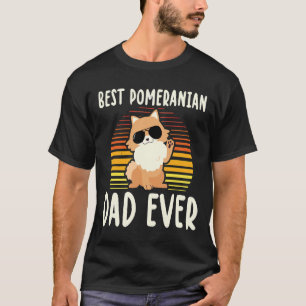 Pomeranian Pomeranian Dad Dog Owner Pom By Streetw T-Shirt