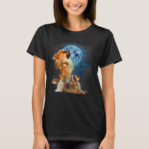 Pomeranian Pomeranian Howling at the Moon T-Shirt