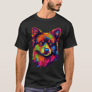Pomeranian Pop Art Bliss: Vibrant Canine Elegance  T-Shirt