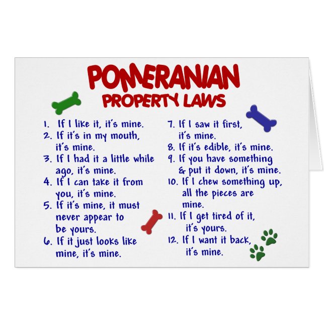 POMERANIAN Property Laws 2 (Front Horizontal)