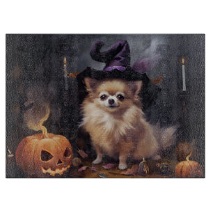 Pomeranian Pumpkins Halloween Scary Cutting Board