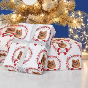 Pomeranian Puppy Christmas Wrapping Paper