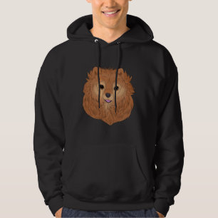 Pomeranian Red Hoodie