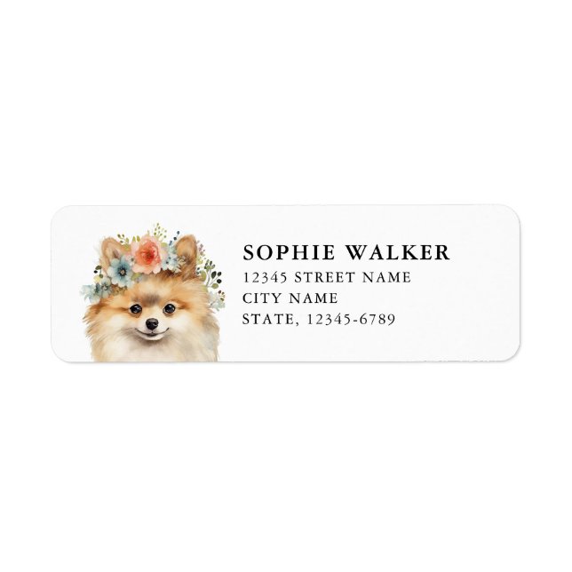Pomeranian Return Address Label (Front)