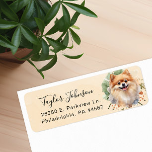 Pomeranian Return Address Label