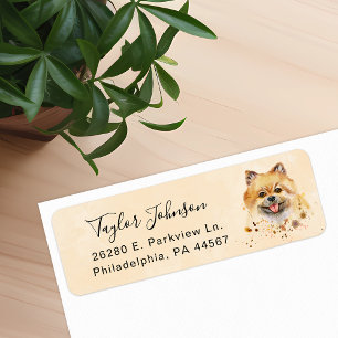 Pomeranian Return Address Label