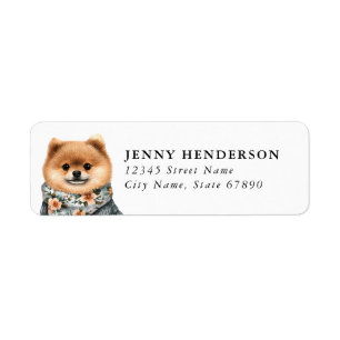 Pomeranian Return Address Label