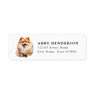 Pomeranian Return Address Label