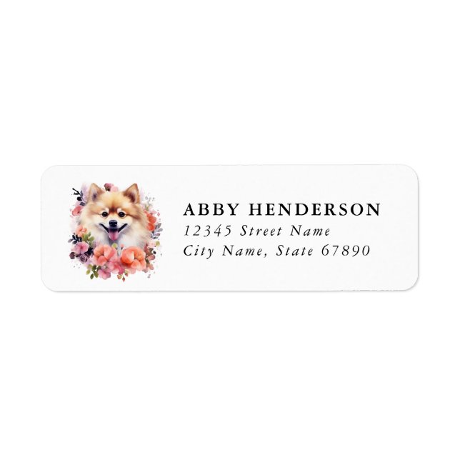 Pomeranian Return Address Label (Front)