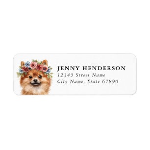Pomeranian Return Address Label