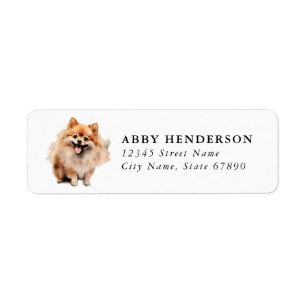 Pomeranian Return Address Label