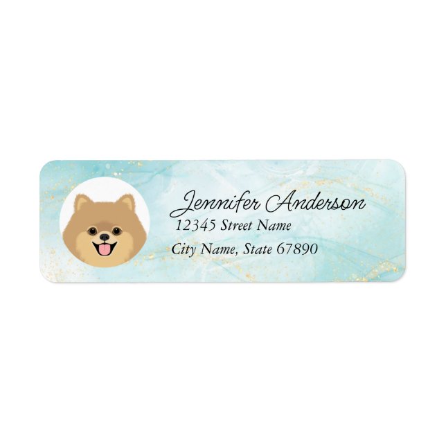 Pomeranian Return Address Labels (Front)