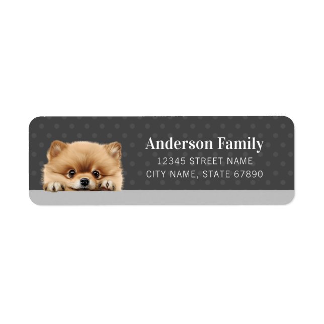Pomeranian Return Address Labels (Front)
