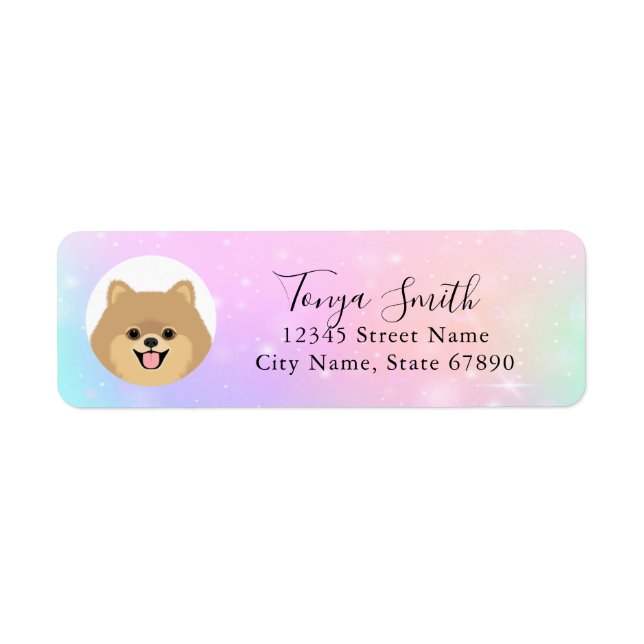 Pomeranian Return Address Labels (Front)