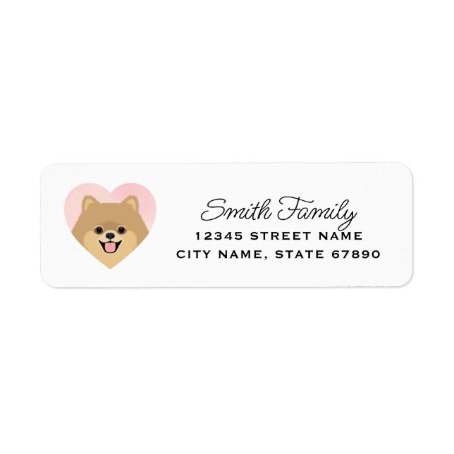 Pomeranian Return Address Labels (Front)