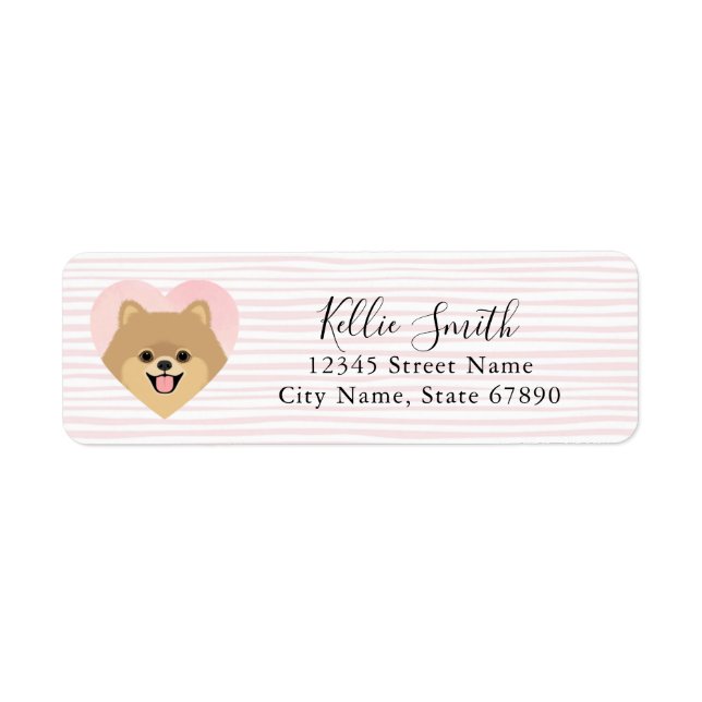 Pomeranian Return Address Labels (Front)