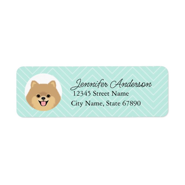 Pomeranian Return Address Labels (Front)