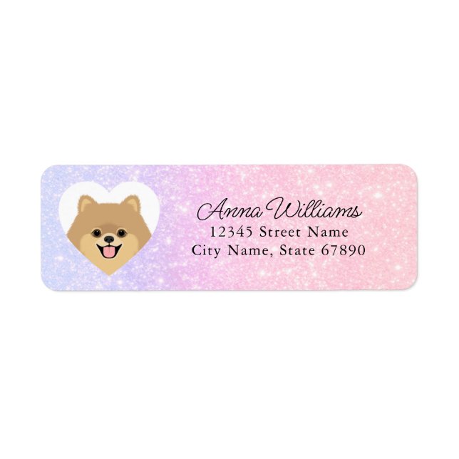 Pomeranian Return Address Labels (Front)
