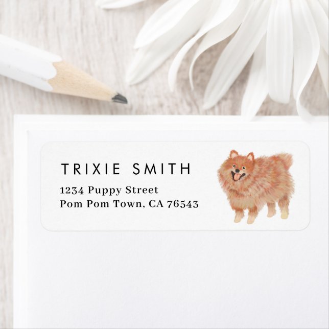 Pomeranian Return Address Return Address Label (Insitu)